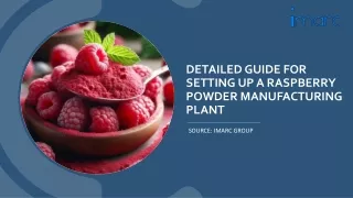 Setting up a Raspberry Powder Manufacturing Plant PDF