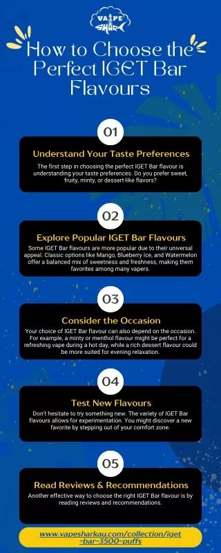 How to Choose the Perfect IGET Bar Flavours [Infographic]