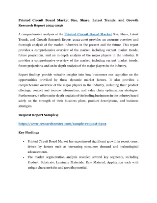 Printed Circuit Board Market