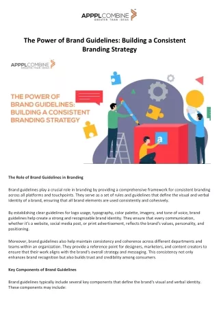 The Power of Brand Guidelines Building a Consistent Branding Strategy