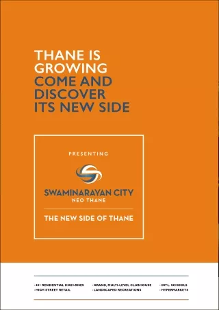 Swaminarayan City Brochure | Swami Narayan City PDF