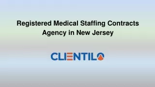 Registered Medical Staffing Contracts Agency in New Jersey