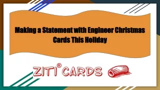 Making a Statement with Engineer Christmas Cards This Holiday