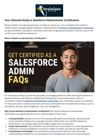 Your Ultimate Guide to Salesforce Administrator Certification