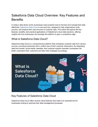 Salesforce Data Cloud Overview_ Key Features and Benefits