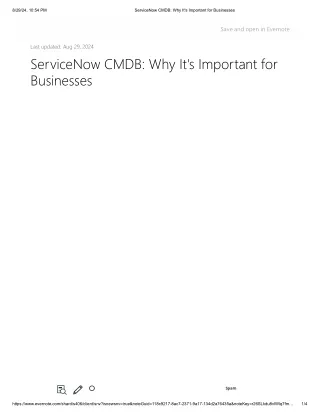 ServiceNow CMDB_Why It's Important for Businesses