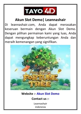 Akun Slot Demo| Leannashair