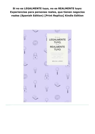 read si no es legalmente tuyo, no es realmente tuyo: experiencias para