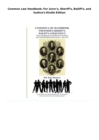 read common law handbook: for juror's, sheriff's, bailiff's, and justi
