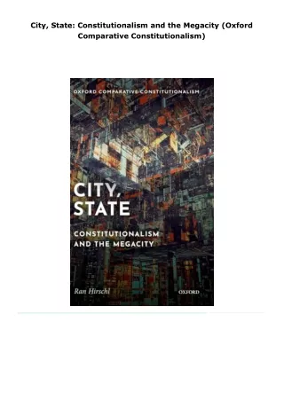 read city, state: constitutionalism and the megacity (oxford comparati