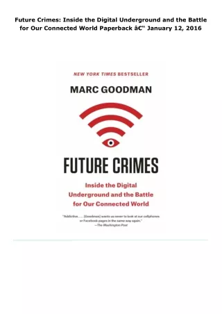 read future crimes: inside the digital underground and the battle for