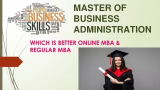 ONLINE MBA REGULAR MBA