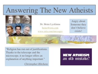 Answering The New Atheists