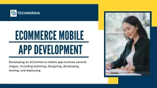 Ecommerce mobile app development