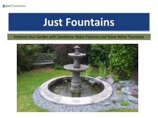 Enhance Your Garden with Sandstone Water Features and Stone Water Fountains