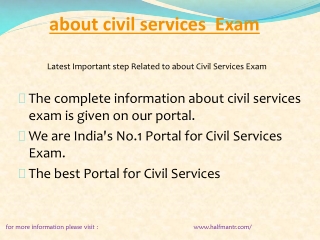 Some content For about civil services exam