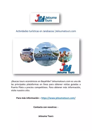 Actividades turísticas en Jarabacoa |Jeloumatours.com