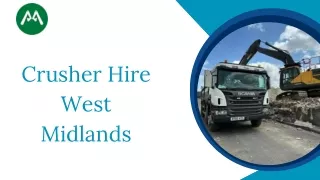 Crusher Hire West Midlands