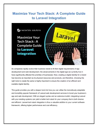 Maximize Your Tech Stack_ A Complete Guide to Laravel Integration