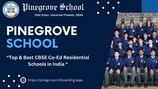 Top & Best CBSE Co-Ed Residential Schools in India