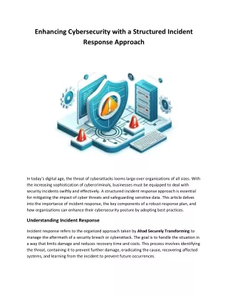 Enhancing Cybersecurity with a Structured Incident Response Approach