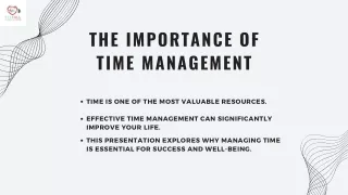 Mastering Time Management: A Key to Productivity, Balance, and Success