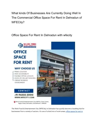 Looking For A Peaceful And Affordable Office Space in The Heart Of Dehradun