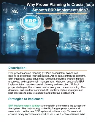 Why Proper Planning Is Crucial for a Smooth ERP Implementation