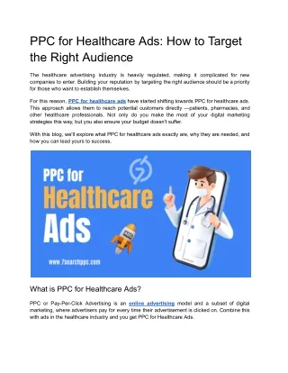 PPC for Healthcare Ads_ How to Target the Right Audience