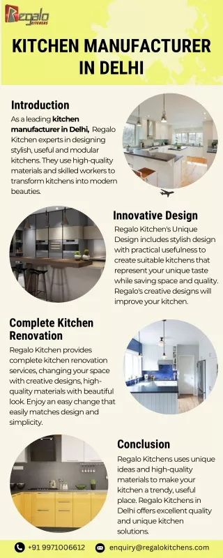 Kitchen Manufacturer In Delhi
