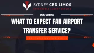 What to Expect Fan Airport Transfer Service