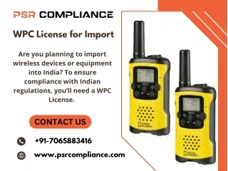 WPC License for Import