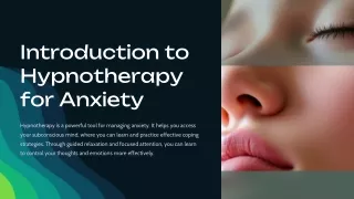 Hypnotherapy For Anxiety Online