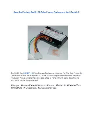 Baso Gas Products Bgn891-1C-Pulse Furnace Replacement Mod _ PartsHnC