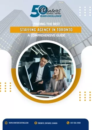 Finding the Best Staffing Agency in Toronto A Comprehensive Guide
