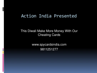 Copy of Spy Playing Cheating Cards In Mumbai- 9811251277