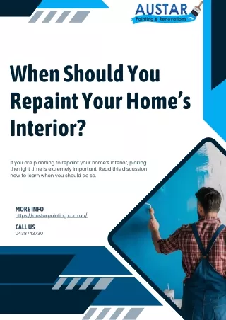 When Should You Repaint Your Home’s Interior