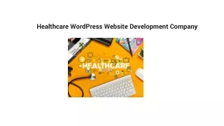 Healthcare WordPress Website Development Company