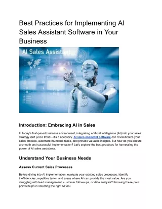 Best Practices for Implementing AI Sales Assistant Software in Your Business (1)