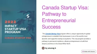 Canada-Startup-Visa-Pathway-to-Entrepreneurial-Success
