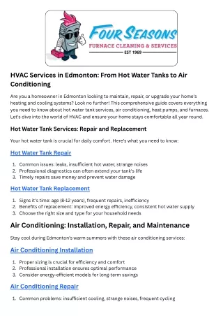 Hot water tank replacement