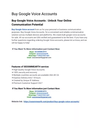 How To Get Buy Google Voice Accountst For in 2024