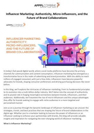 Influencer Marketing Authenticity, Micro-Influencers, and the Future of Brand Collaborations