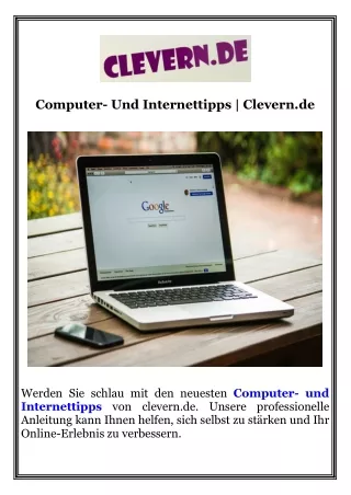 Computer- Und Internettipps  Clevern.de