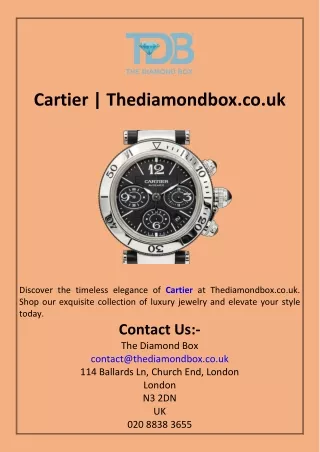 Cartier  Thediamondbox.co.uk