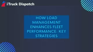 How Load Management Enhances Fleet Performance: Key Strategies