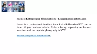 Business Entrepreneur Headshots Nyc  Linkedinheadshotsnyc.com