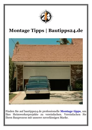 Montage Tipps  Bautipps24.de