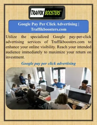 Google Pay Per Click Advertising   Traffikboosters.com