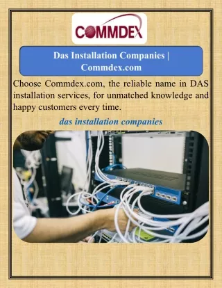 Das Installation Companies   Commdex.com